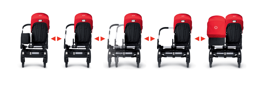 width of bugaboo donkey duo