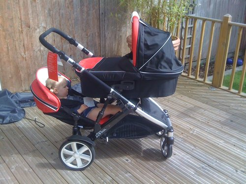 britax b dual double pushchair