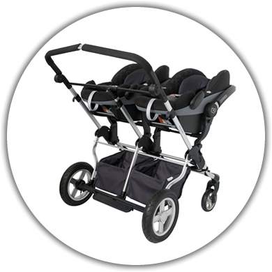 first wheels double pram