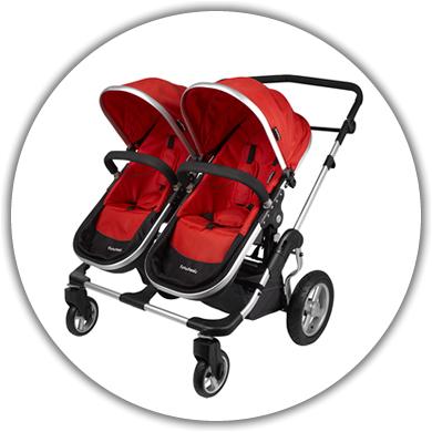 first wheels double pram