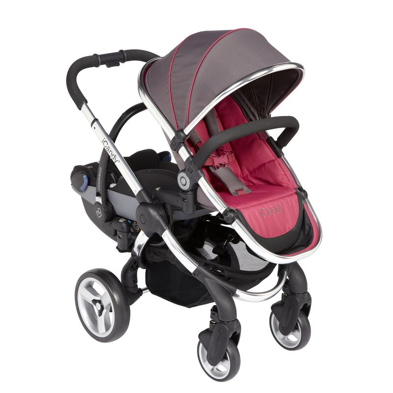 icandy peach double carrycot and seat