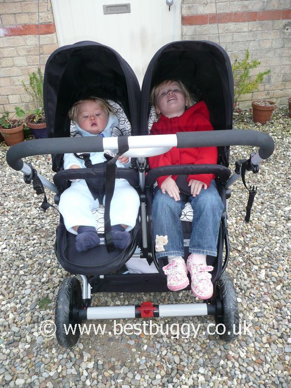 double stroller facing mom