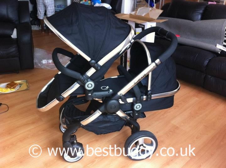 icandy peach pushchair and carrycot set black magic 2