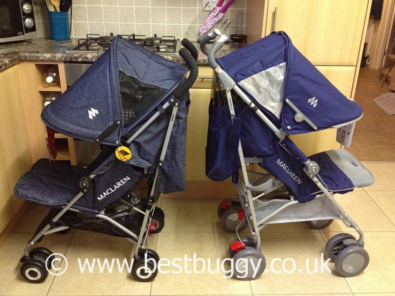 denim maclaren stroller