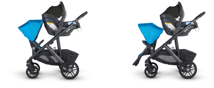 convert uppababy vista to double