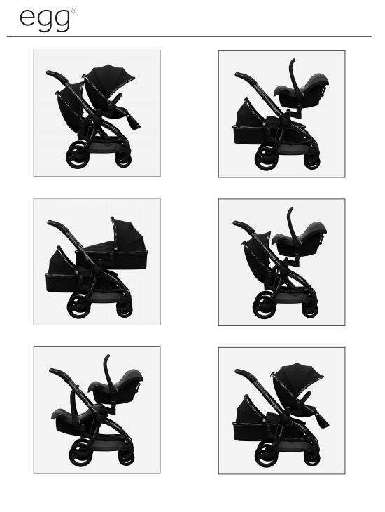 egg stroller double adapters
