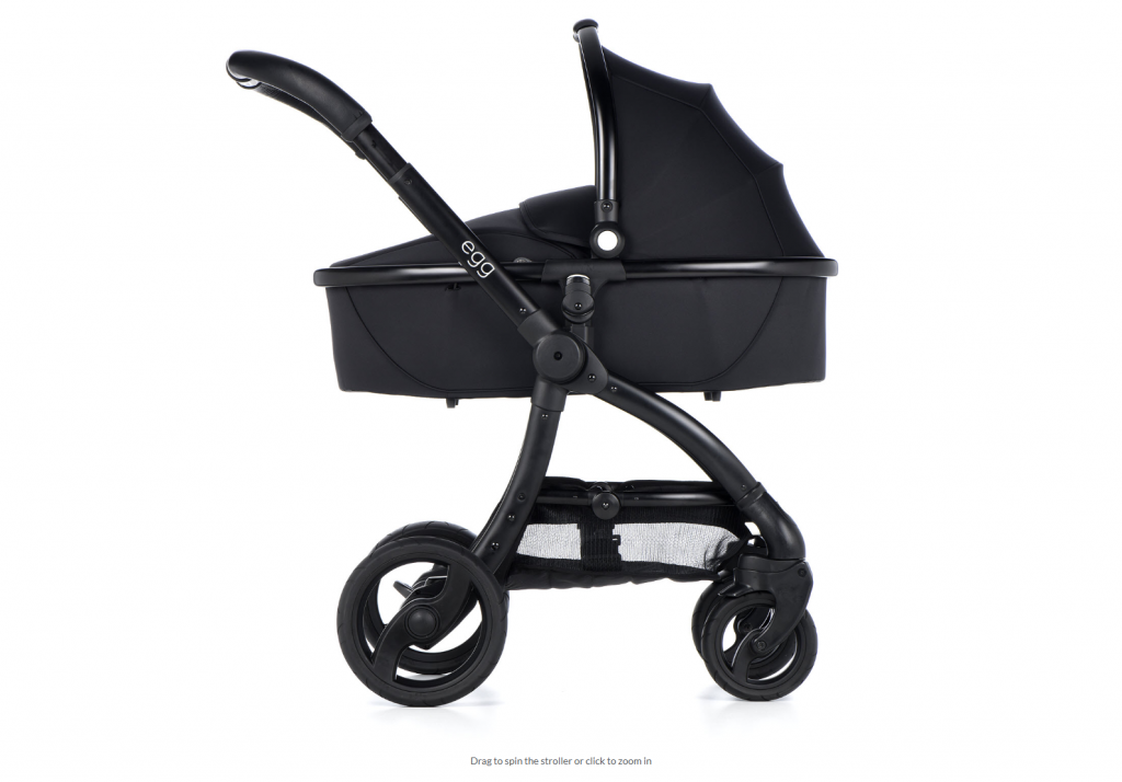 egg pushchair black