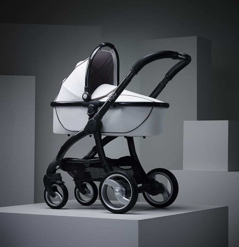 white egg stroller