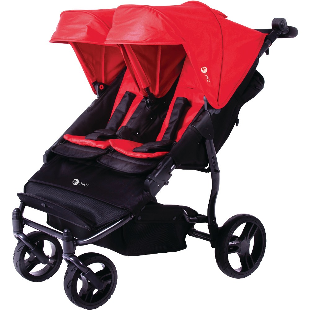 my child easy twin double stroller & carrycot