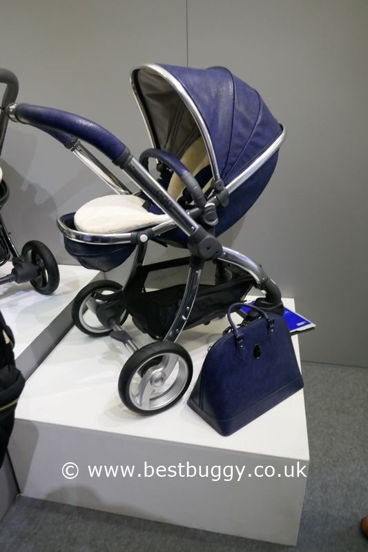 navy blue egg pram